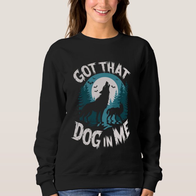 Sudadera Wolf Howling En Moon Wildlife Wilderness Nature De (Anverso)