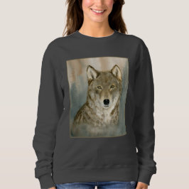Sudadera Wolf in the Mist Woatercolor
