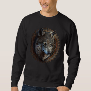 Sudadera Wolf Mandala Animal Lovers Art