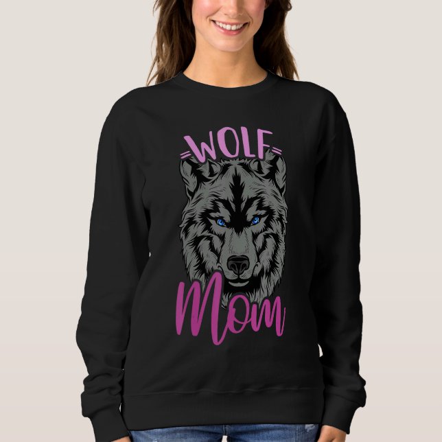 Sudadera Wolf Mom Mama Wolves (Anverso)