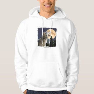 Sudadera WOLF & MOON Hoodie con poema de vida silvestre