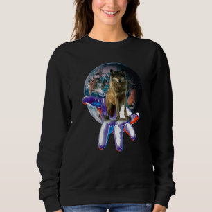 Sudadera Wolf Moon Motif Pack Wild Lupus Colorful Wolves