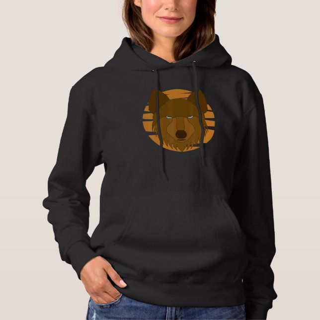 Sudadera Wolf Motif Predator Face Wolfs (Anverso)