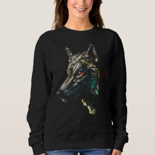 Sudadera Wolf Polygon Artwork Animal Motif Wolf
