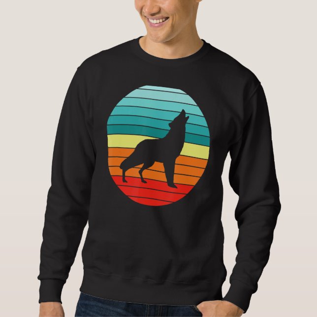 Sudadera Wolf Retro Sunset Wolves (Anverso)