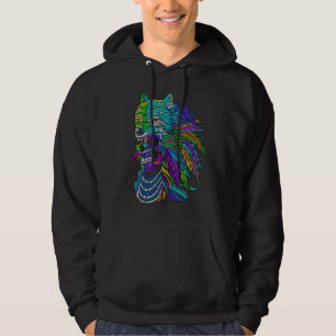 Sudadera Wolf Skull Huichol Sugar Skull Calavera México AR