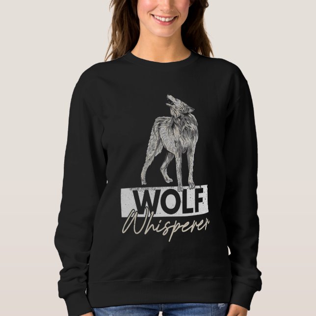 Sudadera Wolf Whisperer Por Un Lobo (Anverso)