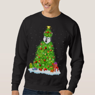 Sudadera Wolf Xmas Lighting Tree Funny Wolf Navidades