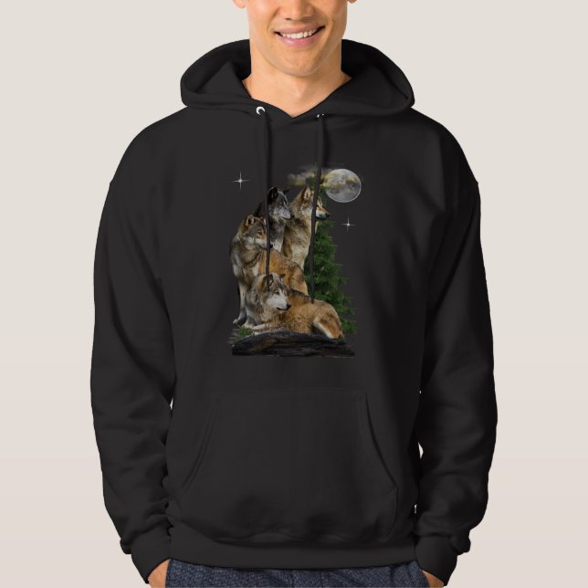 Sudadera Wolf y Moon (Anverso)