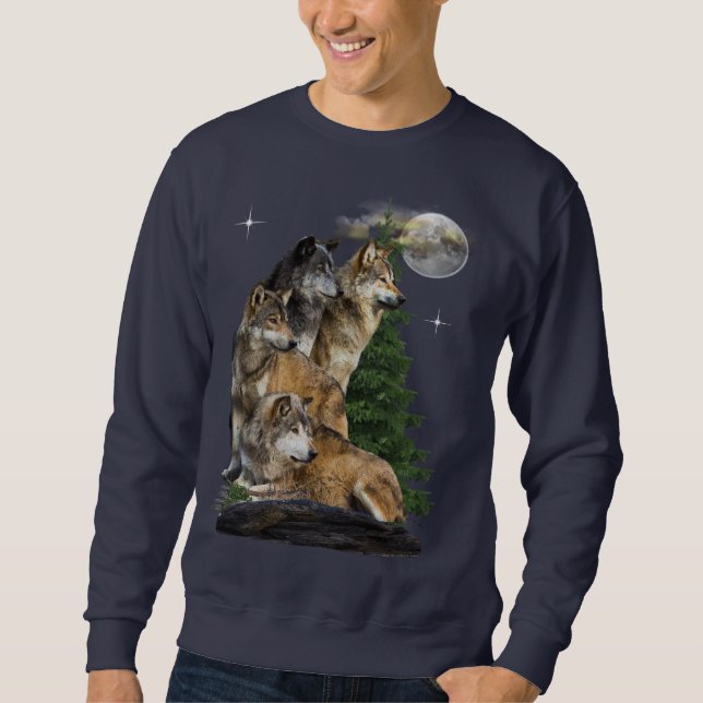Sudadera Wolf y Moon (Anverso)