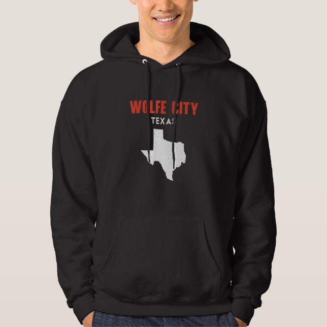 Sudadera Wolfe City Texas USA State America Travel Texas (Anverso)