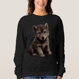 Sudadera Wolves Blue Eyes Nature Pack Forest Cub Wolf