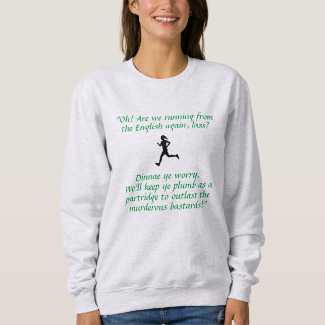 Sudadera Woman's Funny Irish workout (Anverso)