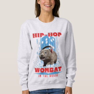 Sudadera Wombat de Hip Hop Música Divertida Animal