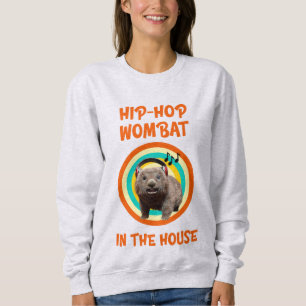 Sudadera Wombat divertido de Hip-hop en la casa