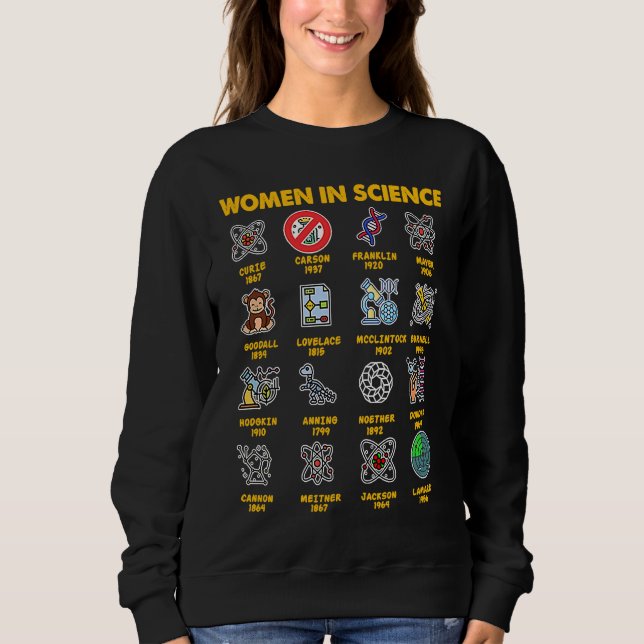 Sudadera Women in Science (Anverso)