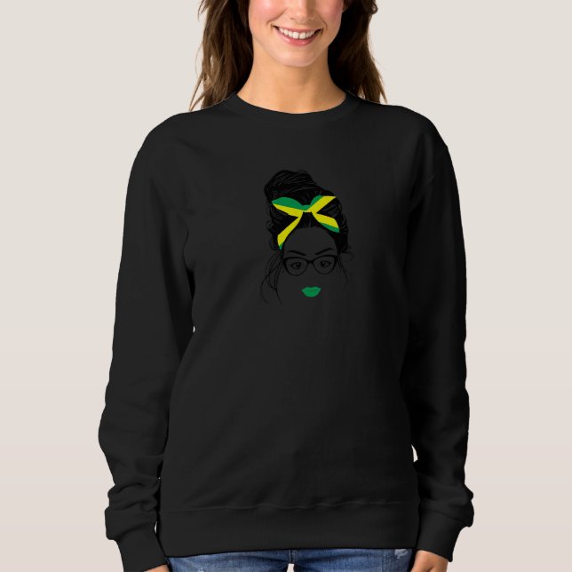 Sudadera Women Jamaica Pride Jamaica Reggae Music Roots Jam (Anverso)