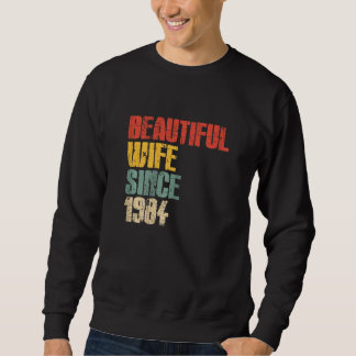 Sudadera Womens 39th Wedding Anniversary for Her Handsome W