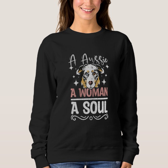 Sudadera Womens A Aussie A Woman A soul (Anverso)