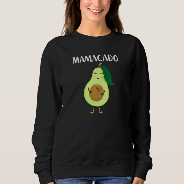 Sudadera Womens Avocado  Mama Avocado  Mom Avocado (Anverso)