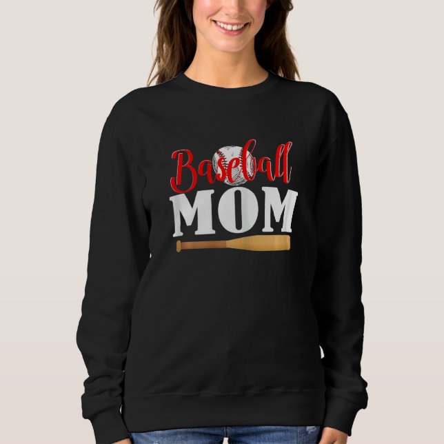 Sudadera Womens Baseball Mom Mother's Day (Anverso)