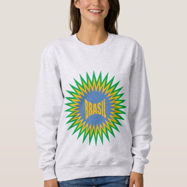 Sudadera Women's Basic Sweatshirt ash SUN  BRASIL (Anverso)