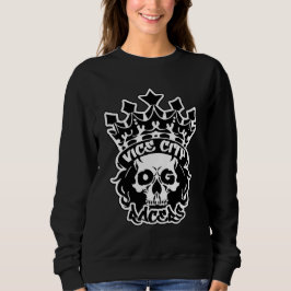 Sudadera Women's Basic Sweatshirt w/ King Skull Logo