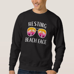 Sudadera Womens Beach Vacation Chica Viaje gafas de sol Res