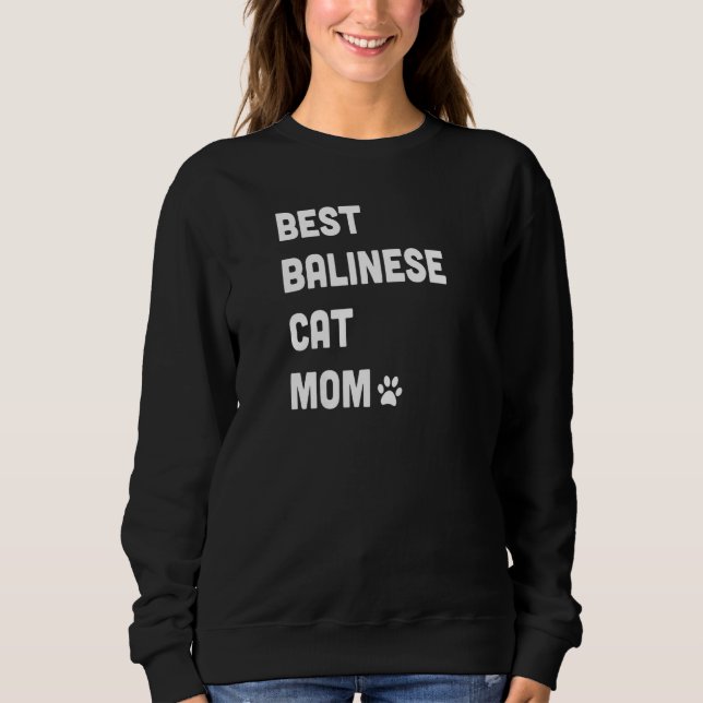 Sudadera Womens Best Balinese Cat Mom  Cat (Anverso)