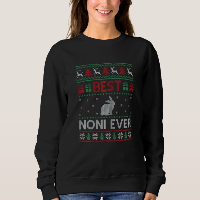 Sudadera Womens Best Noni Ever Group Matching Noni Christma (Anverso)