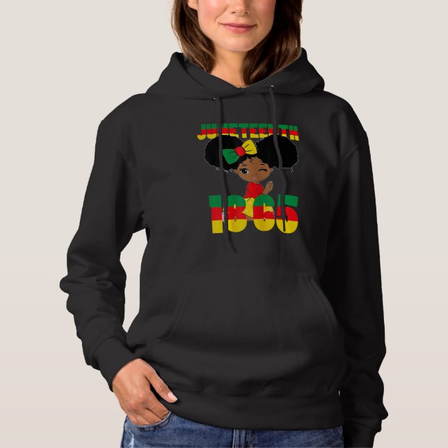 Sudadera Womens Black History Month African Woman Afro I Am (Anverso)