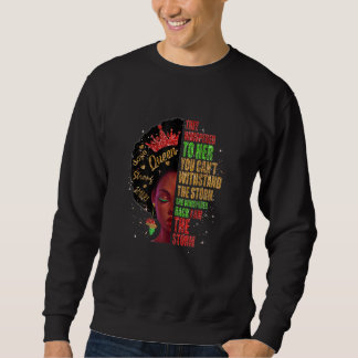 Sudadera Womens Black History Month Afro Melanin Queen Afri