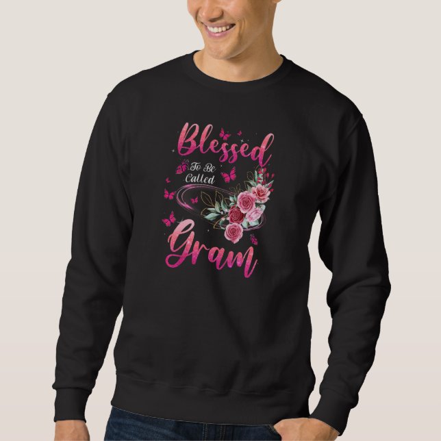Sudadera Womens Blessed To Be Called Gram Cute Girls Women  (Anverso)