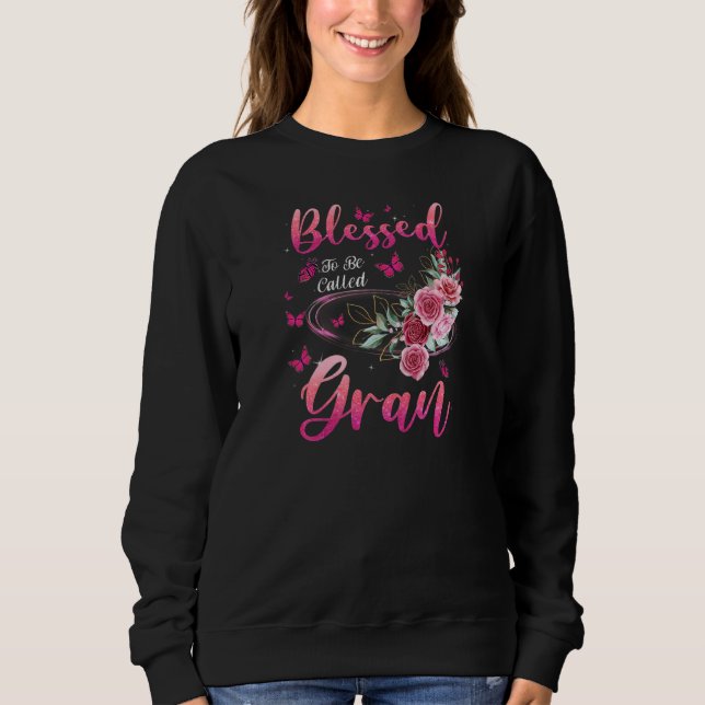 Sudadera Womens Blessed To Be Called Gran Cute Girls Women  (Anverso)