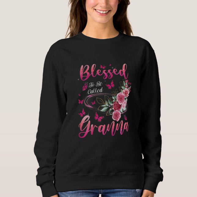 Sudadera Womens Blessed To Be Called Granna Cute Girls Wome (Anverso)