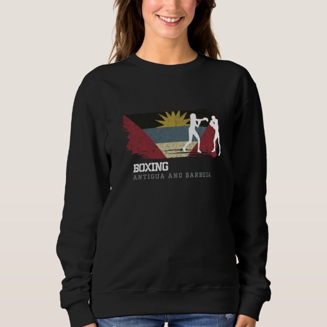 Sudadera Womens Boxing Antigua & Barbuda Combat Sports Figh (Anverso)