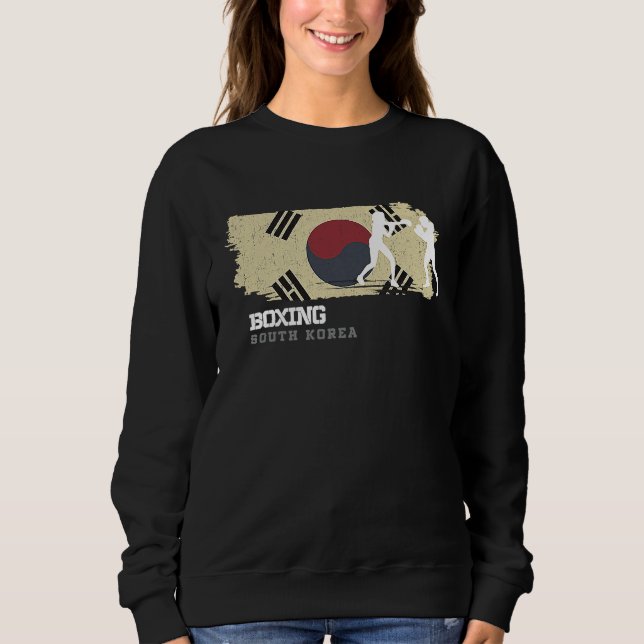 Sudadera Womens Boxing South Korea Combat Sports Fighter Bo (Anverso)
