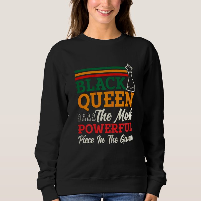 Sudadera Womens Chess Queen Most Powerful Piece Checkmate C (Anverso)
