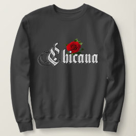 Sudadera Womens Chicana Red Rose