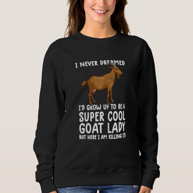 Sudadera Womens Cool Goats For Women Girls  goa farmer farm (Anverso)
