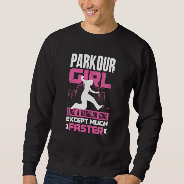 Sudadera Womens Cool Parkour Girl Parkour Girl (Anverso)