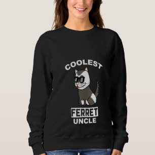 Sudadera Womens Coolest Ferret Uncle Pet 1