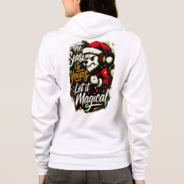 Sudadera Women's Cozy Christmas Bear DJ Holiday Hoodie