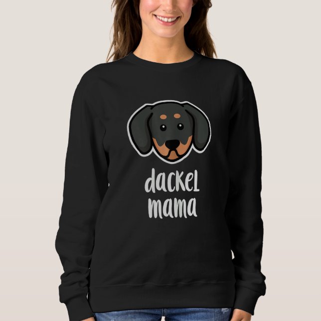 Sudadera Womens Dachshund Mum (Anverso)