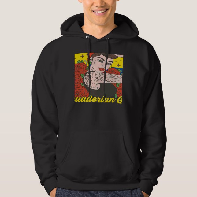Sudadera Womens Ecuadorian Girl Ecuador (Anverso)