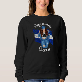 Sudadera Womens El Salvadorian Aquarius Queen Of El Salvado