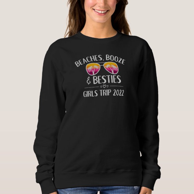 Sudadera Womens Girls Trip Girls Weekend 2022 Friend Beache (Anverso)