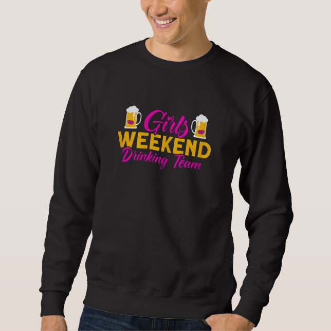 Sudadera Womens Girls Weekend Drinking Team Party Group Pub (Anverso)