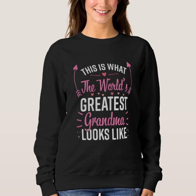 Sudadera Womens  Grandma Best Grandmother (Anverso)