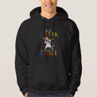 Sudadera womens great sisters get promoted to aunt unicorn,